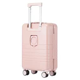 Валіза Semi Line 20 дюймів (S) T5965-2, ABS, з USB-зарядкою та відділенням для ноутбука, ручна поклажа, бежевий - мініатюра 7