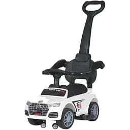 Дитяча каталка-толокар Bambi Racer M 5045L-1 з батьківською ручкою білий