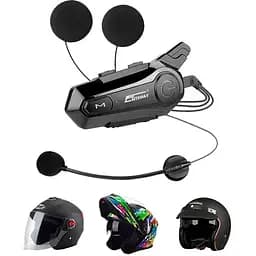 Bluetooth гарнітура для мотошлема Kebedumei X1 Plus Hard Helmet IPX6 Bluetooth 5.3