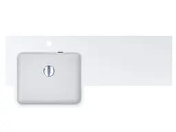 Умивальник Miraggio FONTANA L (0000518) Miramarble, Глянцевий, Накладний/Врізний, Білий - мініатюра 4