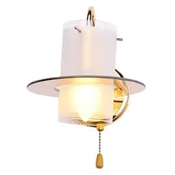 Бра Brille LK-382W/1 E14 G настенное накладные с выключателем классическое