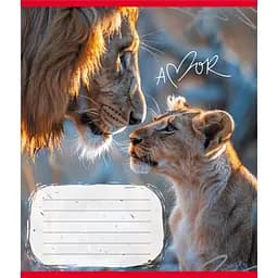 Зошит учнівський "Тварини" Leader 012-500394K-5 в клітинку, 12 аркушів (959050)