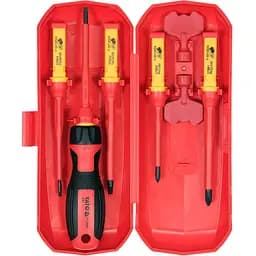 Набір викруток Yato діелектричних ізольованих до 1000 V в футлярі 4 шт. (YT-28294)