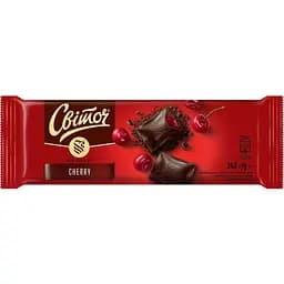 Уцінка. Шоколад чорний Світоч Ексклюзив з вишневою начинкою, какао та лісовими горіхами 240 г