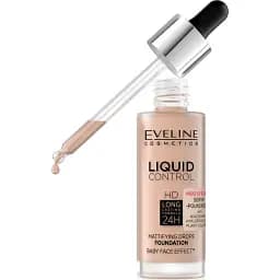 Жидкое тональное основание Eveline Liquid Control №003 Ivory Beige 32 мл