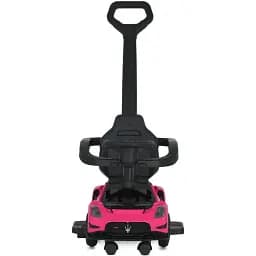 Дитяча каталка-толокар 2 в 1 Bambi M 5106-8 з батьківською ручкою рожевий - мініатюра 5