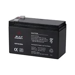 Акумуляторна батарея 12В 7Аг Kraft 12V7Ah/20Hr F2 AGM свинцево-кислотна (44-00046) - мініатюра 1