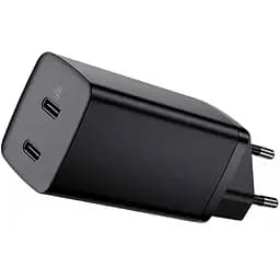 Мережевий зарядний пристрій Baseus GaN Lite 2Type-C 65W CCGAN2L-E01 Black - мініатюра 3