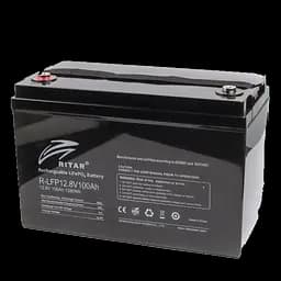 Акумуляторна батарея з bluetooth та підігрівом Ritar LiFePO4 12,8V 100Ah 1280Wh (330 х 172 х 214 мм), 13kg Q1