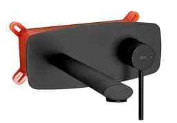 Смеситель для умывальника Rea Oval + Box скрытого монтажа black REA-B8860 Черный матовый