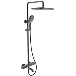 Душова система Gappo з термостатом 3-функціональна лійка, чорний G24791-6, Чорний матовий