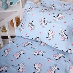 Простирадло на резинці MirSon Kids Time 20-0037 Cute blue zebra 70х190 см (2200009639562)
