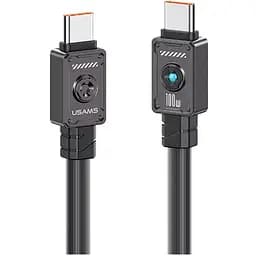 Кабель Usams US-SJ684 Type-C TO Type-C 100W 1.2 м чорний
