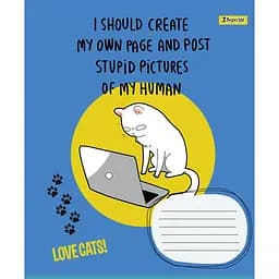 Набор тетрадей 1 сентября Love Cats общих A5 в линию 48 листов 10 шт.