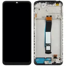 Дисплей Xiaomi Redmi 10C /Poco C40 чорний, з рамкою