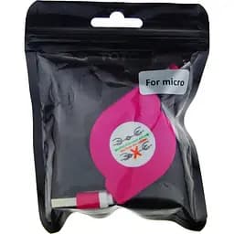 Кабель Toto TKX-66 Flat USB cable microUSB 1m Lilac - мініатюра 2