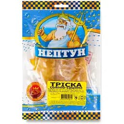 Рибний снек Нептун Трiска солоно-сушена 70 г 