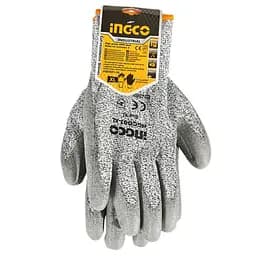 Перчатки Ingco Защита от пореза XL серые (HGCG01-XL)