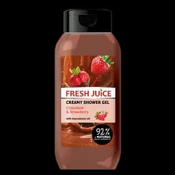 Крем-гель для душа Fresh Juice Chocolate & Strawberry, 400 мл