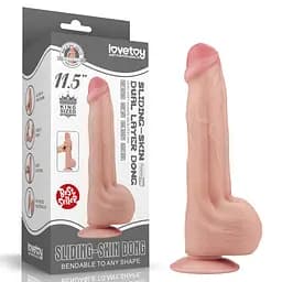 Фалоімітатор 11.5'' King Sized Sliding Skin Dual Layer Dong LOVETOYS 66-LV317051 100411