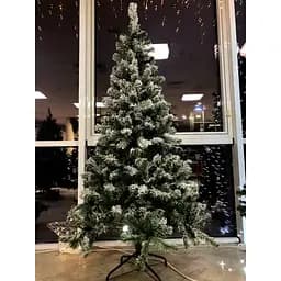 Сосна штучна Black Box Trees Millington з ефектом покриття снігом 1.55 м біло-зелена (8718861279542) - мініатюра 8