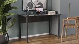 Компьютерный стол Курт 75x140x70 черный ДСП Сосна Кембра 32мм FRD-103949