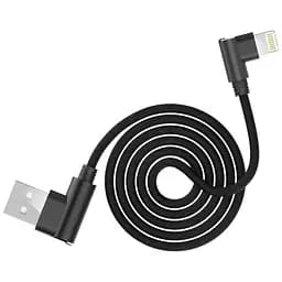 Кабель AWEI Lightning L Type CL-34, 1.5 м 2.4A чорний