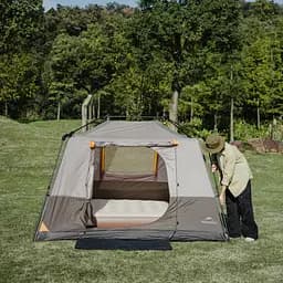 Намет чотиримісний для кемпінгу Naturehike Cape Series 5.2 (CNK2450WS037) сіро-коричневий - мініатюра 3