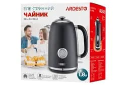 Електрочайник Ardesto EKL-F410BM, Black, 2200W, 1.8 л, дисковий, нержавіюча сталь, захист від перегріву, індикатор рівня води - мініатюра 5