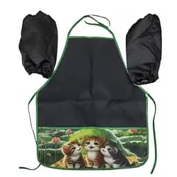 Набор фартук 50x45 см + нарукавники 26 см Коты, 127-8 (в ассортименте)