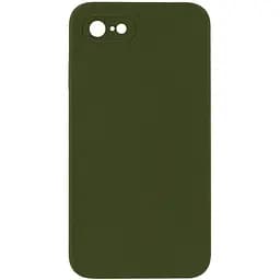 Чохол Epik Silicone Case Square Full Camera Protective AA NOLOGO для Apple iPhone 6/6s 4.7 Зелений/Dark Olive