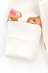 Комбінезон для дівчинки на кнопках з малюнком Girl Bears з начосом - мініатюра 4