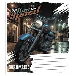 Зошит учнівський "Життя на швидкості" 024-550283K-3 в клітинку, 24 аркуші