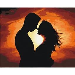 Картина по номерам Brushme Силуэт любви 40x50 см