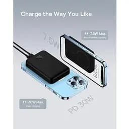 Магнітний бездротовий акумулятор Baseus Magnetic Mini wireless Fast Charging 10000 mAh PPCX110201 - мініатюра 5