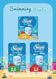 Підгузки-трусики для купання Sleepy Swimming 4 (maxi) - 5 (junior) (7-18 кг) 17 шт. памперси для пляжу - мініатюра 3