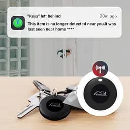 Відстеження Bluetooth зі шкіряним брелоком, локатор ключів, трекер багажу, сертифікат MFi тільки для iOS, працює з програмою Find - мініатюра 4