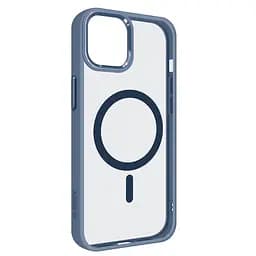 Чехол для Apple iPhone 12 Pro/12, Unit MagSafe, голубой, прозрачный, магсейф, противоударный, магнитный, панель-накладка с поддержкой MagSafe, с поддержкой беспроводной зарядки, TPU+PC, защита всего корпуса, ударостойкий, ArmorStandart (ARM74853)