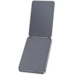 Портативний ЗП Power Bank Hoco Q46 Title PD20W з БЗП+card holder 5000 mAh Silver gray - мініатюра 6