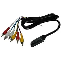 Кабель SCART-6xRCA 1.2 м