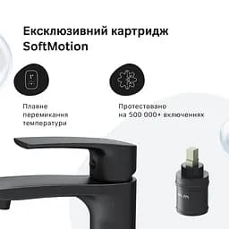 Високий змішувач для умивальника AM.PM Pride чорний F7C92022 - мініатюра 5