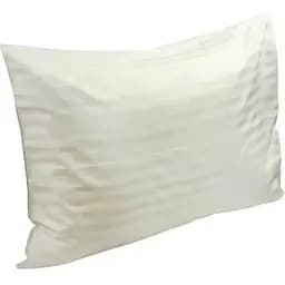 Наволочка Руно сатин страйп 1х1, 70х50 см біла (35.50_1х1)