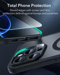 Прозорий чохол із захистом на камеру + захисне скло ESR Classic Hybrid Case (HaloLock) Set Clear для iPhone 16 Pro (1A7780204) - мініатюра 5
