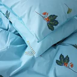 Наволочка MirSon Бязь 17-4736 Green leaves 45х45 см (2200008926250)