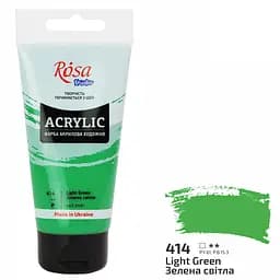 Фарба акрилова Rosa Studio Зелена світла 414, 75 мл