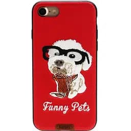 Чехол-накладка Remax Funny Pets Series Case Apple iPhone 7 Red