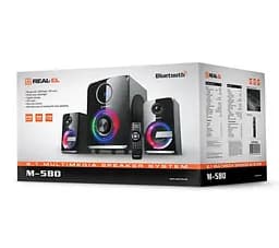 Комп'ютерна акустична система Real-El M580 2.1 Black - мініатюра 5