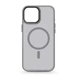 Чехол для Apple iPhone 15, Uniq MagCase, серый, противоударный, панель-накладка с MagSafe, ударопрочный TPU+PC, с магнитом MagSafe, поддержка полноценной беспроводной зарядки, ArmorStandart (ARM75276)