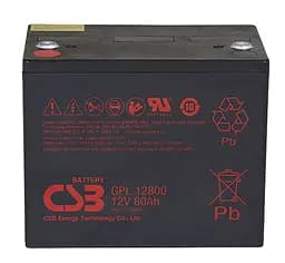 Аккумуляторная батарея AGM CSB GPL-12800 12V 80Ah