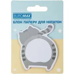 Блок паперу для нотаток Buromax Funny Animals з клейким шаром 75х75 мм 30 аркушів в асортименті (BM.2381-76) - мініатюра 2